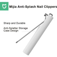 New Mijia Stainless Steel Nail Clippers With Anti-splash Cover Trimmer Pedicure Care Nail Clippers Professional File Nail Home