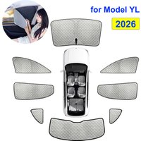 Sun Shade for Tesla NEW Model YL 2026 Upgraded Privacy Sunshade Side Window Curtains Cover Windshield Sun Visor Outdoor Camping