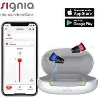 Signia Silk C&G(1IX 2IX 3IX 5IX 7IX)Hearing Aids 16-48 Channels 85dB 1Pair Rechargeable for Middle-aged & Elderly Peop