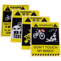 AliExpress NONE DONT TOUCH MY BIKE Bicycle Decorative Yellow Warning Sticker Waterproof Decorative Cycling Accessories