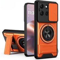 Magnetic Phone Case for Motorola Moto G35 G55 G86 G53 G34 G56 G84 G64 G45 5G G54 Slide Camera Protection Ring Stand Cover