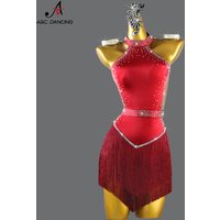Latin Dance Dress Sexy Ballroom Match Clothes Sport Wear Practice Fringed Short Skirts Performance Prom Costume Samba Party Suit
