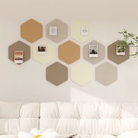 Creative Hexagonal Decorative Felt Board, Multi-Piece Felt Wall Stickers, Photo Wall & Bulletin Board