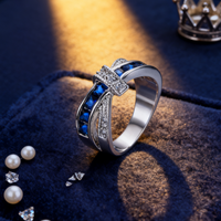 Wholesale Luxury 925 Sterling Silver Rings For Women Charm Colored zircon size 6-10 Fashion niche Jewelry Wedding Party Gifts