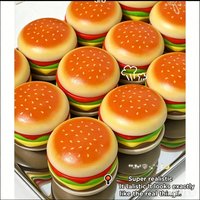 Magnetic Burger EDC Fidget Slide Simulation Novelty Stackable Twist Suction Fingertip Toys Adult Children's Decorations Gifts