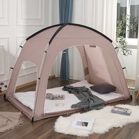 Indoor tent Adult household bed Windproof and warm on the ground Mosquito-proof single double tent
