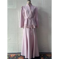 New Autumn Woman 2 Piece Set Outfit Long Sleeves Blazer High Waist Skirt Solid Color Leace-up Two Piece Outfits Slim Temperament