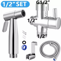 Bathroom Handheld Sprayer Shower Head Toilet Bidet Hand Held Spray Gun Set