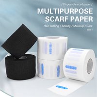 5 Roll/Pack Barber Professional Black Neck Paper Barber Disposable Tissue Collar Tapes Salon Hairdressing Necks Covering Tools