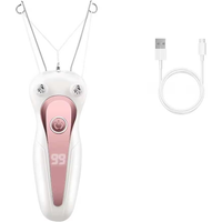 Electric Epilator for Facial USB Rechargeable Hair Removal Epilator Women Hair Remover Face Cotton Thread Epilator Beauty Tool