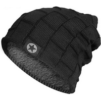 New Unisex Fleece Lined Beanie Hat Knit Wool Warm Winter Hat Thick Soft Stretch Hat For Men And Women Fashion Skullies & Beanie
