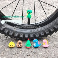 Bicycle Cartoon Air Nozzle Cap Children's Bicycle Doll Air Nozzle Cap American and French Mouth Riding Accessories