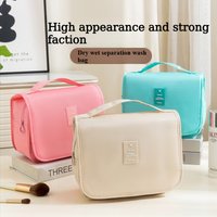 Portable Toiletry Washbag with Hanging Hook Waterproof Women Bathroom Cosmetic Storage Bag Large Capacity Travel Men Makeup Case
