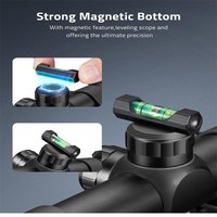 Cvlife Scope Leveling Kit and Magnetic Bubble Level, Low Profile Lightweight Scope leveling Tool, Optic Scope Leveling Kit Black