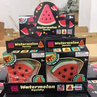 Watermelon Squishy Squeeze Fidget Toy Soft Stress Relief Anti-Anxiety Vent Sensory Desktop Decompression Ornament Gift