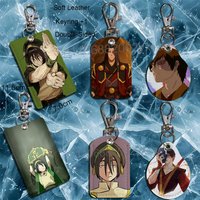 Arc of Growth Zuko and Toph Beifong Keychain Holder Suitable For Subway Bank Bus Case Badge Holder Wallet Card Textured pattern
