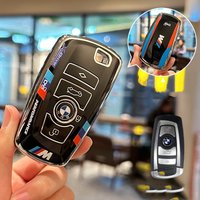 Racing Style TPU Car Smart Remote Key Case Cover Protector Shell for BMW F30 F20 F10 F18 F22 F01 X3 X4 F06 F02 M3 M5 Accessories