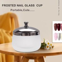 1Pcs Nail Crystal Glass Dappen Dish – Acrylic Powder Liquid Holder Container, Round Shape Nail Lid Cup Bowl