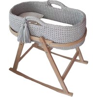 Wholesale Baby Cotton Moses Basket Cotton Crochet Baby Change Basket with Foam Pad