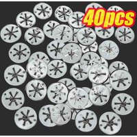 Metal Round Car Seat Clamping Plate Washer Cover Mounting Clips Heat Shield Insulation Gasket Pad Fixing Buckle For Audi Ford VW
