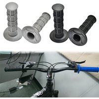New Bike Grips Handlebar Grip With Thumb Protector Pad Anti-skid Bicycle Handle Cuffs Cover Fixed Gear MTB BMX Cycling Part