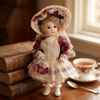Cloveray 16 inch Victorian BJD Doll Soup Vintage Court Dress High Quality Reborn Doll Vinyl Doll Collection Art