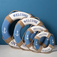 Mediteranean Sea Family Adorment Life Buoy Wall Hanging Decorations Bar Home Decor Background wall decoration Wedding Crafts