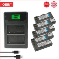 4Pcs EN EL3 EL3a EN-EL3e Battery and LED Charger for Nikon D70s, D50, D80, D300S, D300, D700, D90, D200