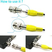2pcs/5pcs/10pcs BNC Male To RCA Female Surveillance Plug To Lotus Female Adapter For Security System Video CCTV Camera