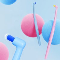2-Pack Orthodontic toothbrush with soft bristles small head corrective braces dental aligners wisdom tooth gaps, oral cleaning