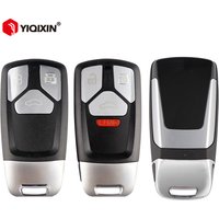 Remote Car Key Shell Fob Cover Case For Audi TT A4 A5 A4L S4 S5 Q3 Q5 Q7 SQ7 2016 2017 2018 2019 Smart Key No Logo 3/4 Button