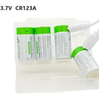 3.7V CR123A Rechargeable Battery 16340 CR17345 Li-ion Batteria for Laser Pen LED Flashlight Sports Camera+ USB Charging Cable