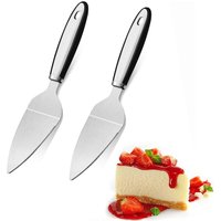 2 Pcs Cake Slicer Pie Server Spatula Set Stainless Steel Cake Cutter Slicer, Pizza Tart Dessert Cutter, Cakes Loaves Eggs
