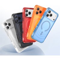 For Magsafe Matte Original Airbag Ripple Magnetic Case For iPhone 17Pro 16 16Pro 17Pro Max Anti-fall Wireless Charger Hard Cover