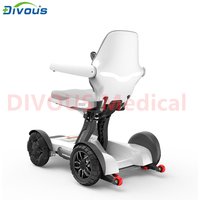 Hot Sale Mobile Bluetooth Controlled Automatic Folding Lithium Battery Electric Power Wheelchair Disabled Mobility Scooter