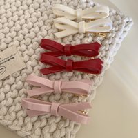 1pc Simple temperament, red headband, high elasticity hair tie, rubber band headband, bow hair clip, straight clip