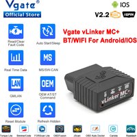 Vgate VLinker MC ELM327 V2.2 Bluetooth 3.0 4.0 OBD2 Scanner OBD 2 BimmerCode FORScan Auto-Diagnosegerät ELM 327 V1.5