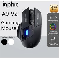 Inphic A9 PRO MAX New Three-Mode Wired/Wireless/Bluetooth Gaming Mouse 1000HZ Return Rate 12800DPI Wireless Mouse