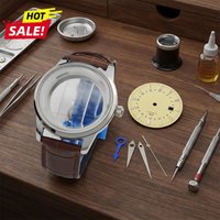 35mm NH34 dial GS surface sunburst dial NH35 dial mechanical watch case hands for Seiko mod