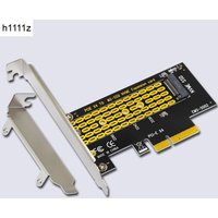 PCIE to NVME SSD Adapter PCI Express 4.0 X4 to M.2 M Key Expansion Card Riser w/ Low Bracket for 2230 2242 2260 2280 M2 NVME SSD