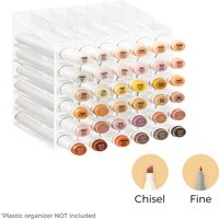 Ohuhu Oahu 36 Skin Tone Colors Marker Pen Set Alcohol Art Markers Dual Tips Felt Pen Sketching Drawing Graffiti Manga School Art