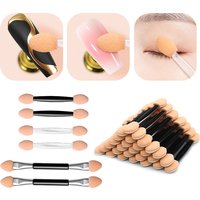 10/30/50PCS Dual Ended Disposable Nail Sponge Brush Small Portable Makeup Beauty Nail Art Powder Application Nail Tool Wholesale