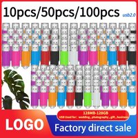 10/50/100PCS/lot Pen Drive 8GB 4GB 2GB 1GB USB Flash Drive 16GB Flash Disk 128MB 256MB 512MB Memory Flash Disk Free Custom Logo