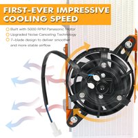 NICECNC For Beta RR 300 RR 250 Xtrainer 300 12V Electric Radiator Cooling Fan RR 125 RR 350 RR 390 RR 450 RR 498 500 520 RRS image 4