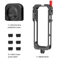 PULUZ Frame Cage For Insta360 X5 Protective Frame Housing Case with Cold Shoe Mount Compatible for Insta 360 X5 Accessories
