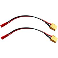 2Pcs XT60 Female Plug to JST Female Connector Adapter Charge Cable Lead Wire 22awg 15cm/30cm for ISDT Style Chargers