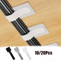 20pcs Reusable Cable Tie Fastening Mouse Wire Organizer Cord Rope Holder Desk Management Self Adhesive Adjustable Cord Organizer