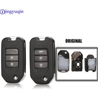 jingyuqin 2/3 Buttons Remote G Key Shell Suit For Honda Civic Accord City CR-V Jazz XR-V Vezel HR-V FRV Original Key Replacement