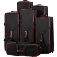 Professional Studio Flash Light Kit Rolling Case - Large/Medium/Small Photography Equipment Bag with Wheels
