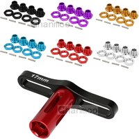 Universal Wheel Hex Nuts Sleeve Wrench 17mm Metal Tools Hex Coupler Kit for 1/8 RC Car Truck Monster Truck X-Maxx SUMMIT Parts